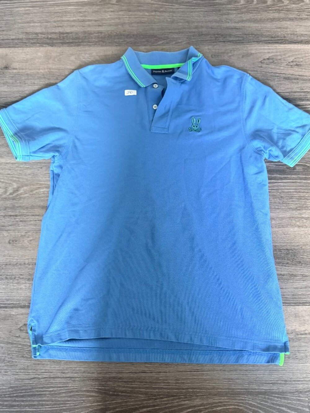 Psycho Bunny Blue Polo Shirt Size Large (6)